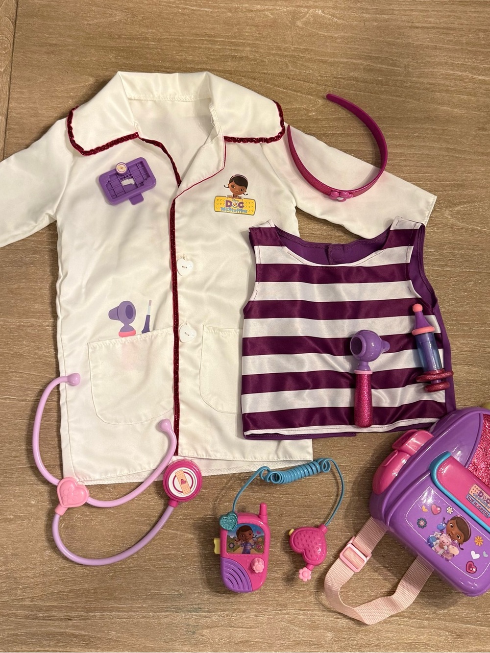Disney’s Doc McStuffins Halloween costume dress up plus backpack and Doctor kit